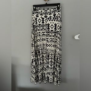 Blue and white Maxi Skirt